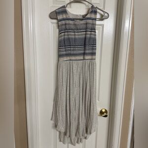 Dolan Gray and Blue Striped Midi Dress size XS